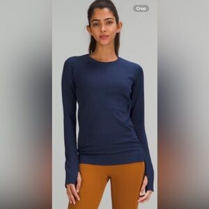 Lululemon EUC Rest Less Pullover Size 4, Midnight Sky